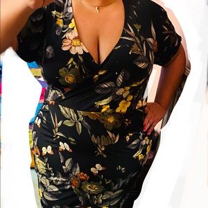 Lilian Plus Size Wrap Dress